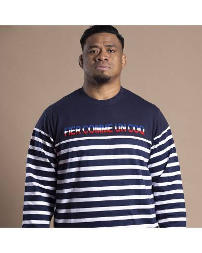 Sweat Marinière Rugby - Fier comme un Coq