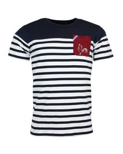 T-shirt rugby France Marinière