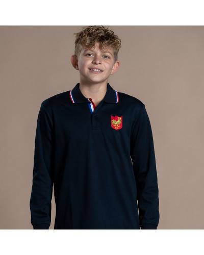 Polo Plaquage Marine et French Flag - Enfant