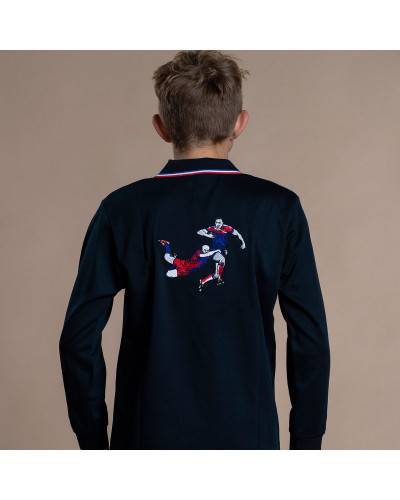 Polo Plaquage Marine et French Flag - Enfant