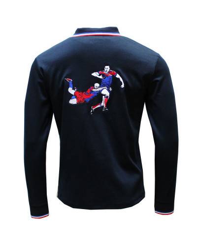 Polo Plaquage Marine et French Flag - Enfant