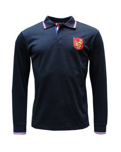 Polo Plaquage Marine et French Flag - Enfant