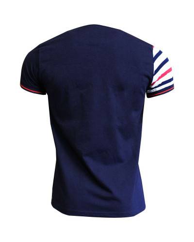 T-shirt Le Bras en Marinière tricolore