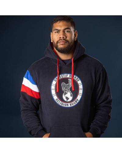 Sweat capuche rugby Objectif Monde