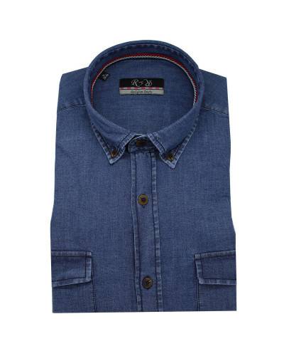 Chemise en Jean indigo