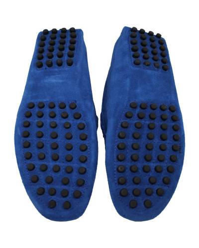 Mocassins en nubuck - bleu roi