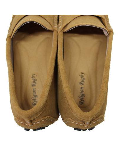 Mocassins en nubuck - camel