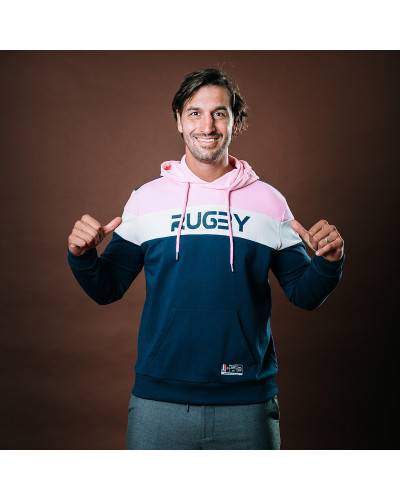 Sweat Rugby Tricolore - Marine