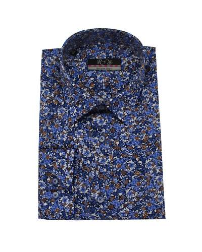 Chemise Blue Flower