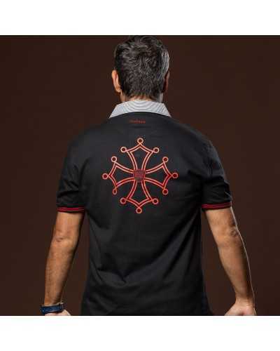 Polo de rugby "Occitanie"- Noir