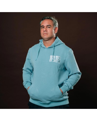 Sweat Rugby Fashion gris bleu