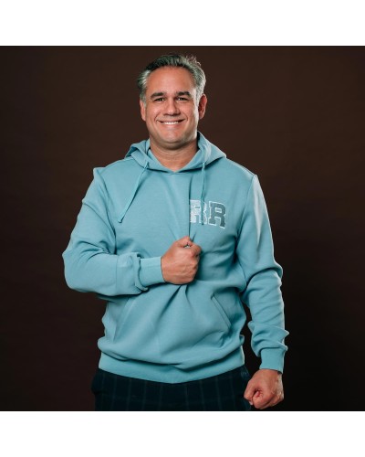 Sweat Rugby Fashion gris bleu