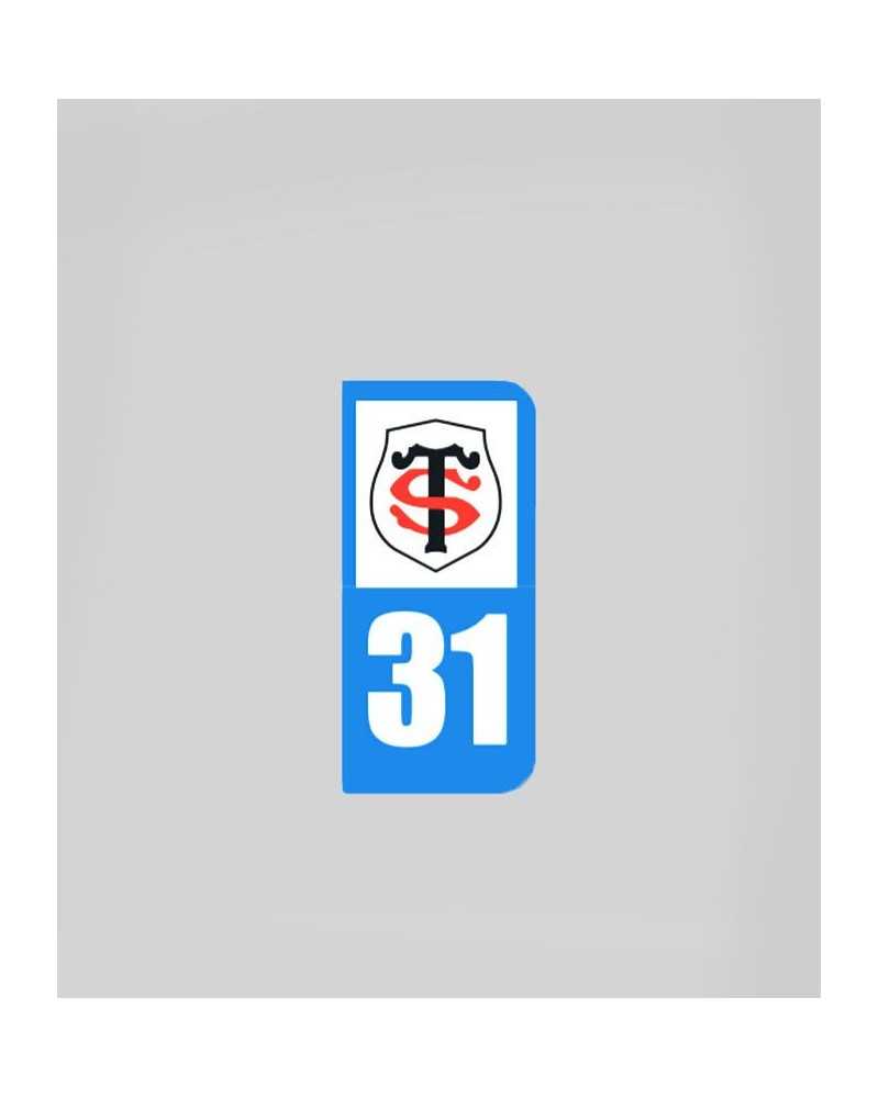 Autocollant Plaque Immatriculation