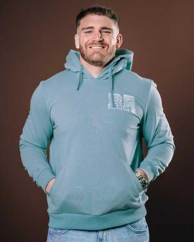 Sweat Rugby Fashion gris bleu