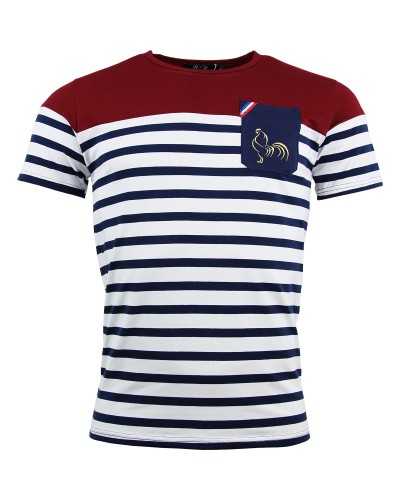 T-shirt de rugby Marinière - L'Aquitaine