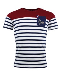 T-shirt de rugby Marinière - L'Aquitaine