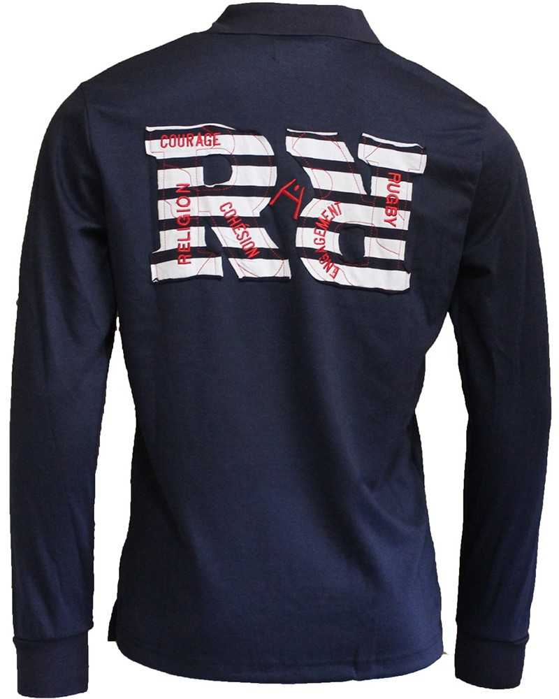 Polo rugby Epaule Marinière - ML - Enfant