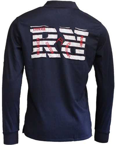 Polo rugby Epaule Marinière - ML - Enfant