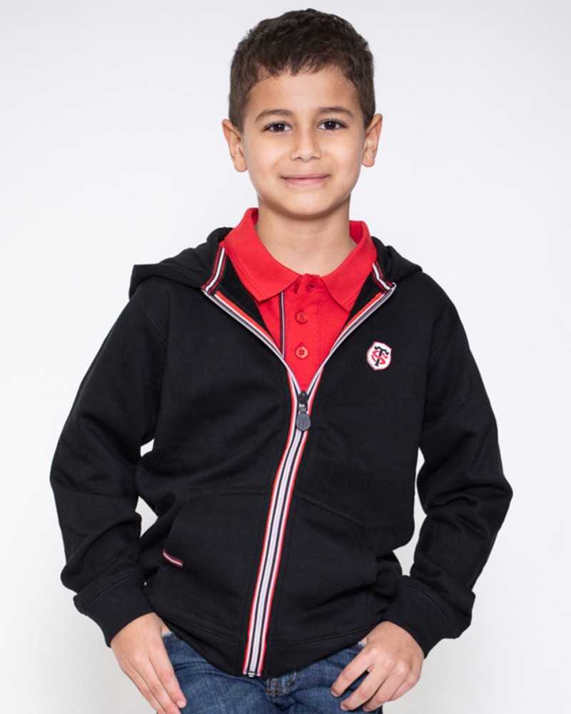 Sweat zippé à capuche Jemy - Enfant - Stade Toulousain