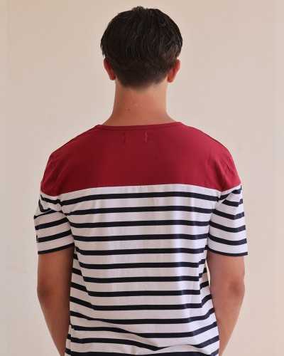 T-shirt de rugby Marinière - L'Aquitaine