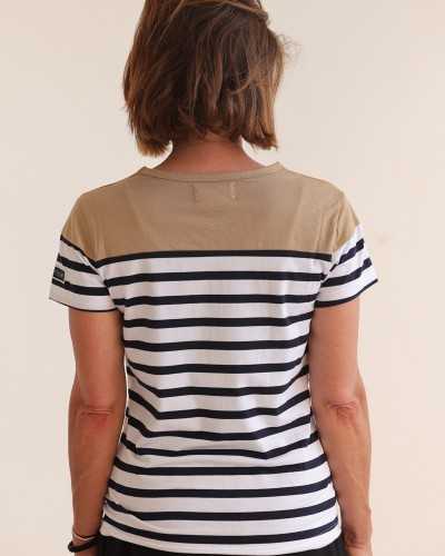 T-shirt Marinière Femme Beach Rugby