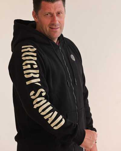 Sweat zippé Rugby Squad - noir