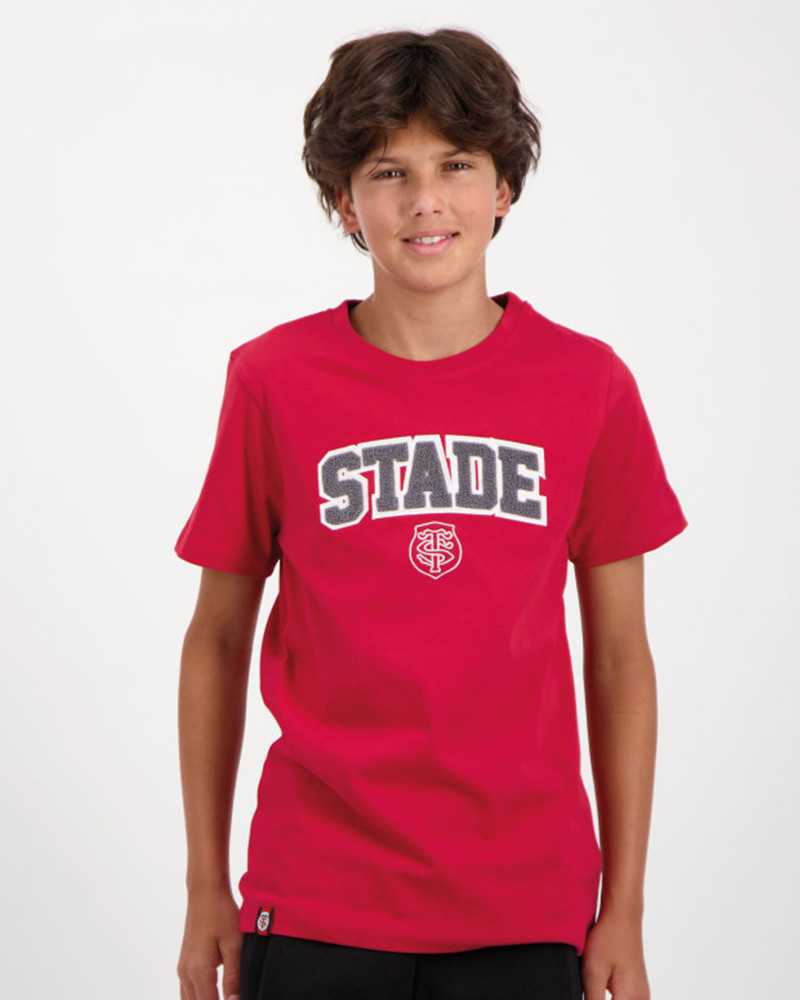 T-shirt Adi - rouge - Enfant - Stade Toulousain