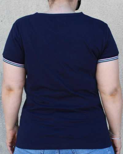T Shirt Rugby Féminin Poche Pastel