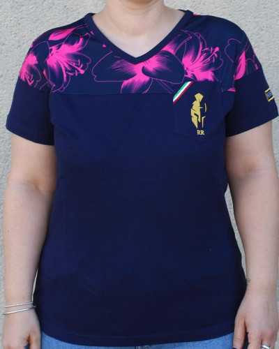 T Shirt Rugby Féminin Pink Army