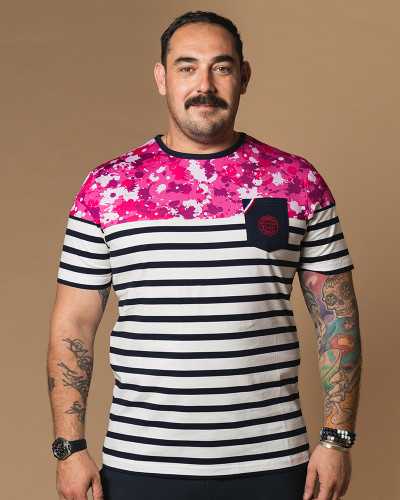 T-shirt Marinière Pink Toulouse