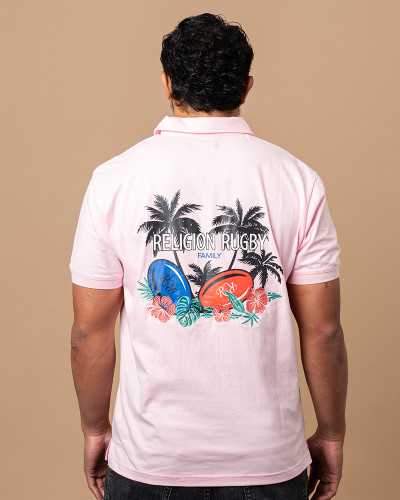 Polo rugby Pink Summer
