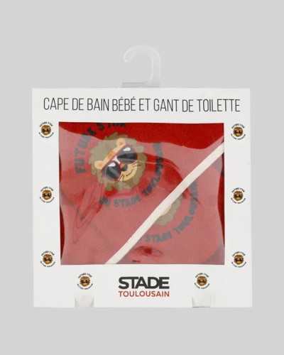Cape de bain & Gant Bébé Future Star - Stade Toulousain