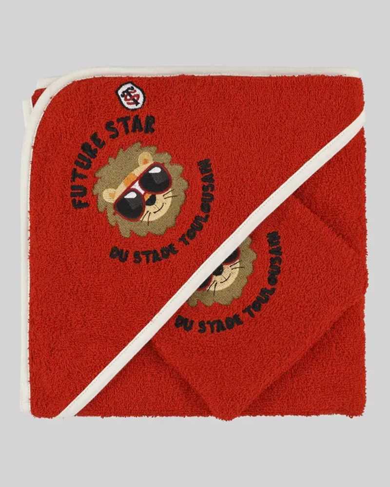 Cape de bain & Gant Bébé Future Star - Stade Toulousain