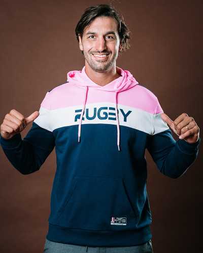 Sweat Rugby Tricolore - Marine